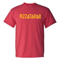 Pizzatarian - Funny Novelty Foodie Cute Date Night T Shirt - Heather Red