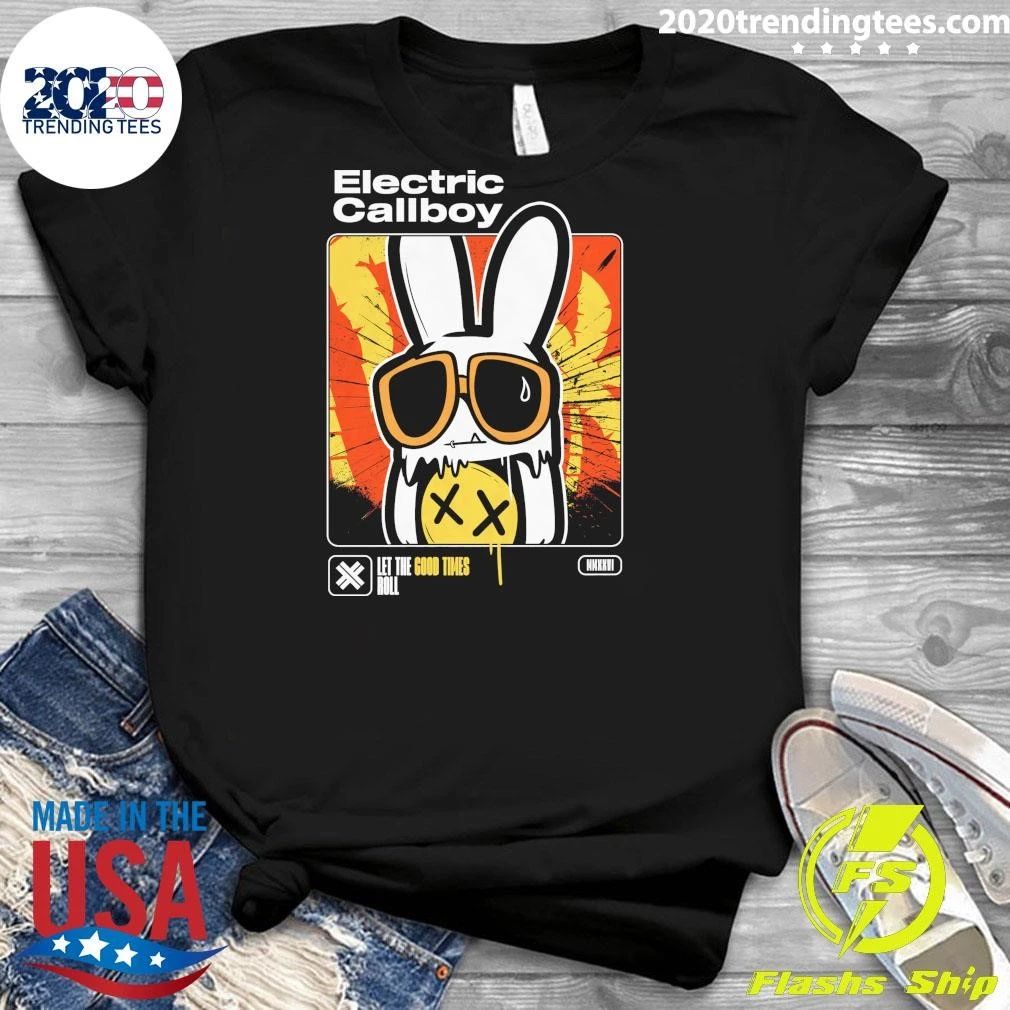 Electric Callboy Let The Good Times Roll New Single Merch Melting Bunny Shirt