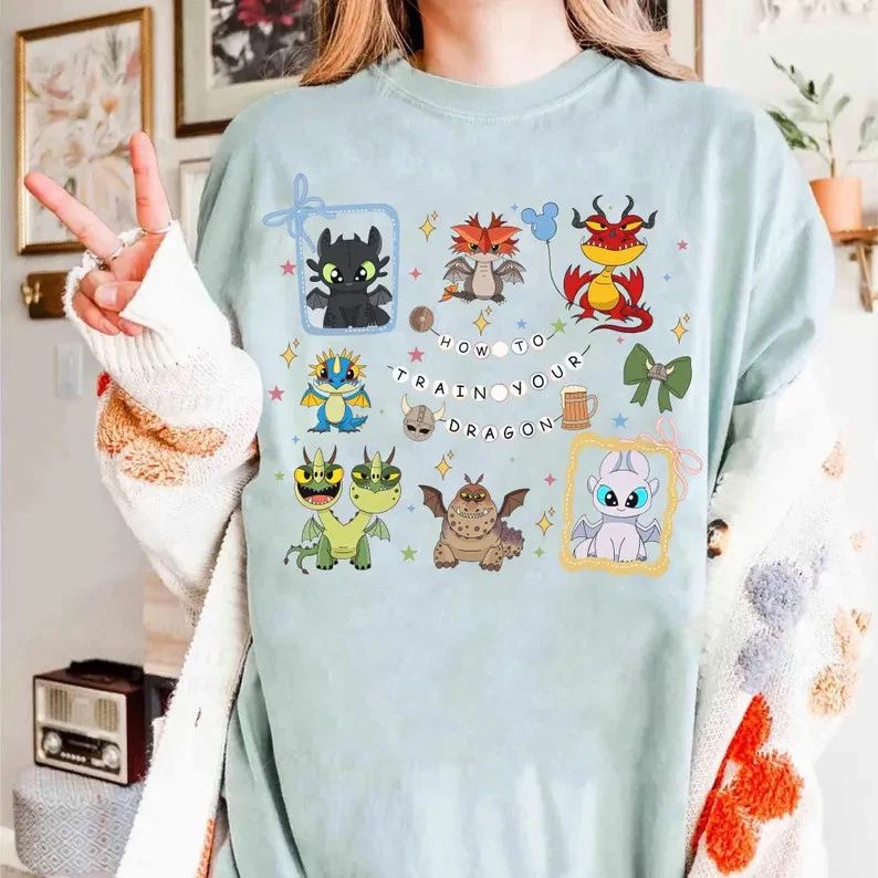 Retro Coquette Dragon Comfort Tee Cute Fantasy Animal Shirt Gift Idea