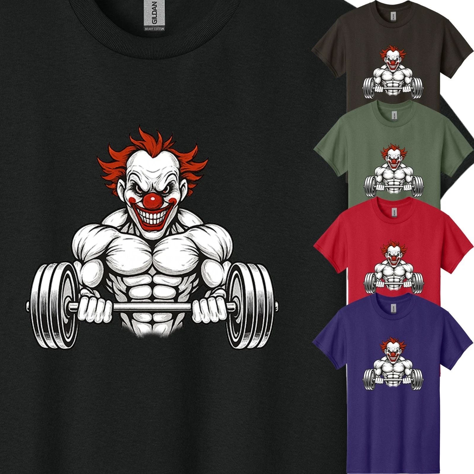 Men's Funny Joker Dumble Body Builder Gym Workout T-Shirt USA New Gift Tee S-3XL
