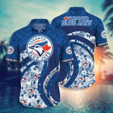 Toronto Blue Jays Tropical Waves Hawaiian Shirt