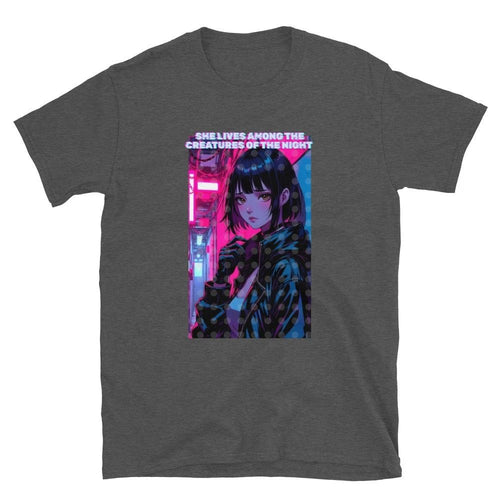 Anime Girl T-Shirt Creatures Of The Night Cyberpunk Streetwear.