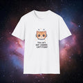 Cat's Got Cosmic Cattitude Softstyle T-Shirt – Fun Unisex Tee for Cat Lovers