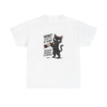 Black Cat Wine Lover Tee, Funny Graphic Print Shirt, Cat Mom Gift, Cat Lover