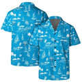 Miami Marlins Sailboat Paradise Hawaiian Shirt