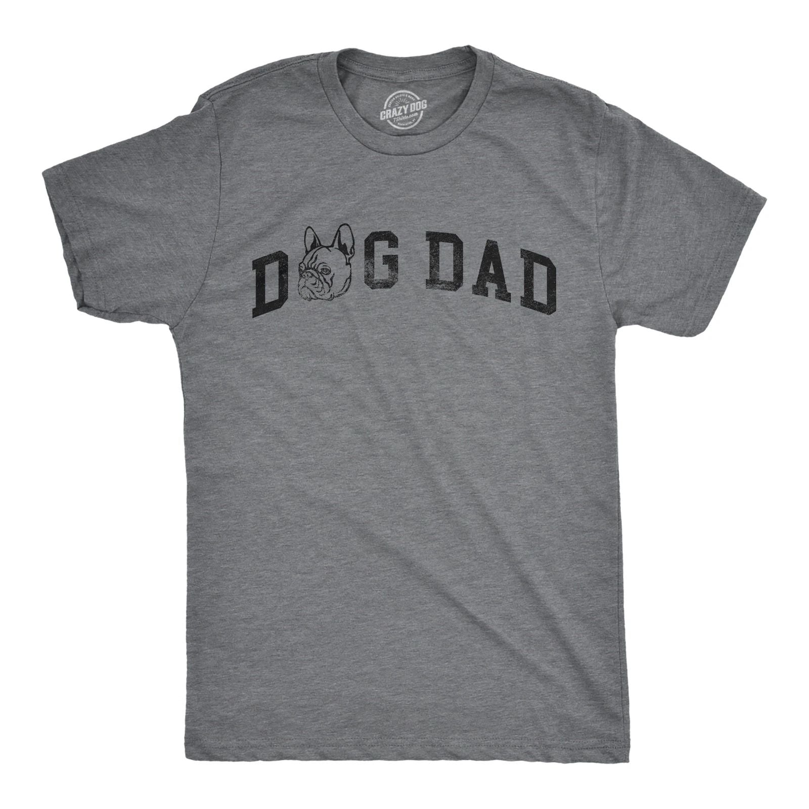 Mens Dog Dad French Bulldog T Shirt Funny Cute Puppy Pet Frenchies Lovers Tee