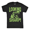 Mens Funny T Shirts Looking Sharp Sarcastic T Rex Graphic Novelty Tee For Men