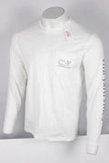 Vineyard Vines Men's Vintage Whale Pocket Tee Long Sleeve White Cap IV0398