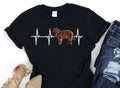 HOT-HOTfoundland Dog Heartbeat Shirt, Dog Lover Gift, I Love My Dog TShirt, Vet