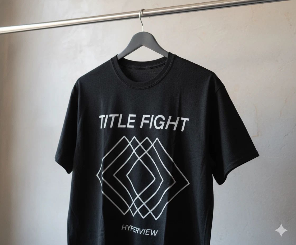 Title Fight Hyperview Album Graphic T-Shirt Black Indie Rock Band Tee - T249