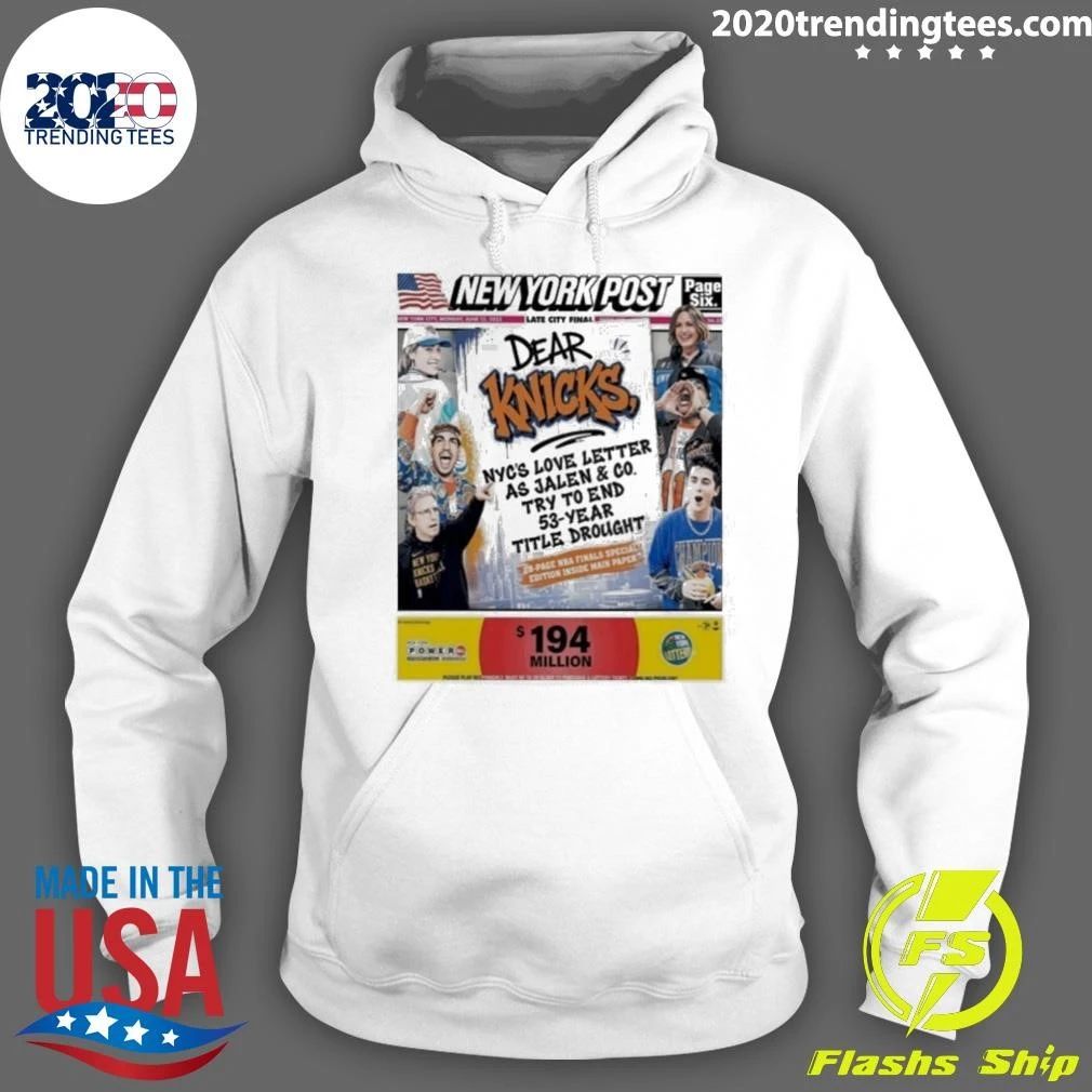 Jalen Brunson New York Knicks Dear Knicks Love Letter 2026 NBA Finals Shirt