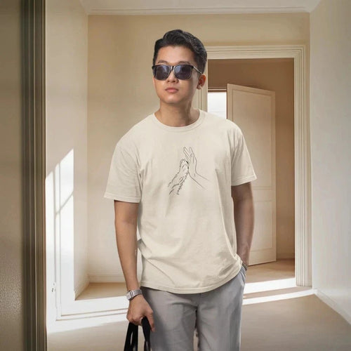 "Classic Fit Round Neck Tee for Men - Perfect for Dog Lovers Everywhere!"