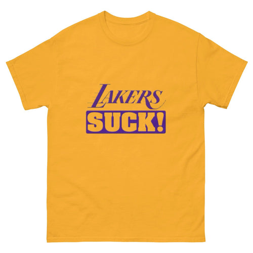 Anti-Lakers Tee | Unisex | Funny Shirts for Sports Fans | LA Lakers Suck Tshirt
