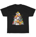 Cat Christmas Tree Meowy Catmas Xmas Cats Kitten Lover T-Shirt Unisex Tee Gift