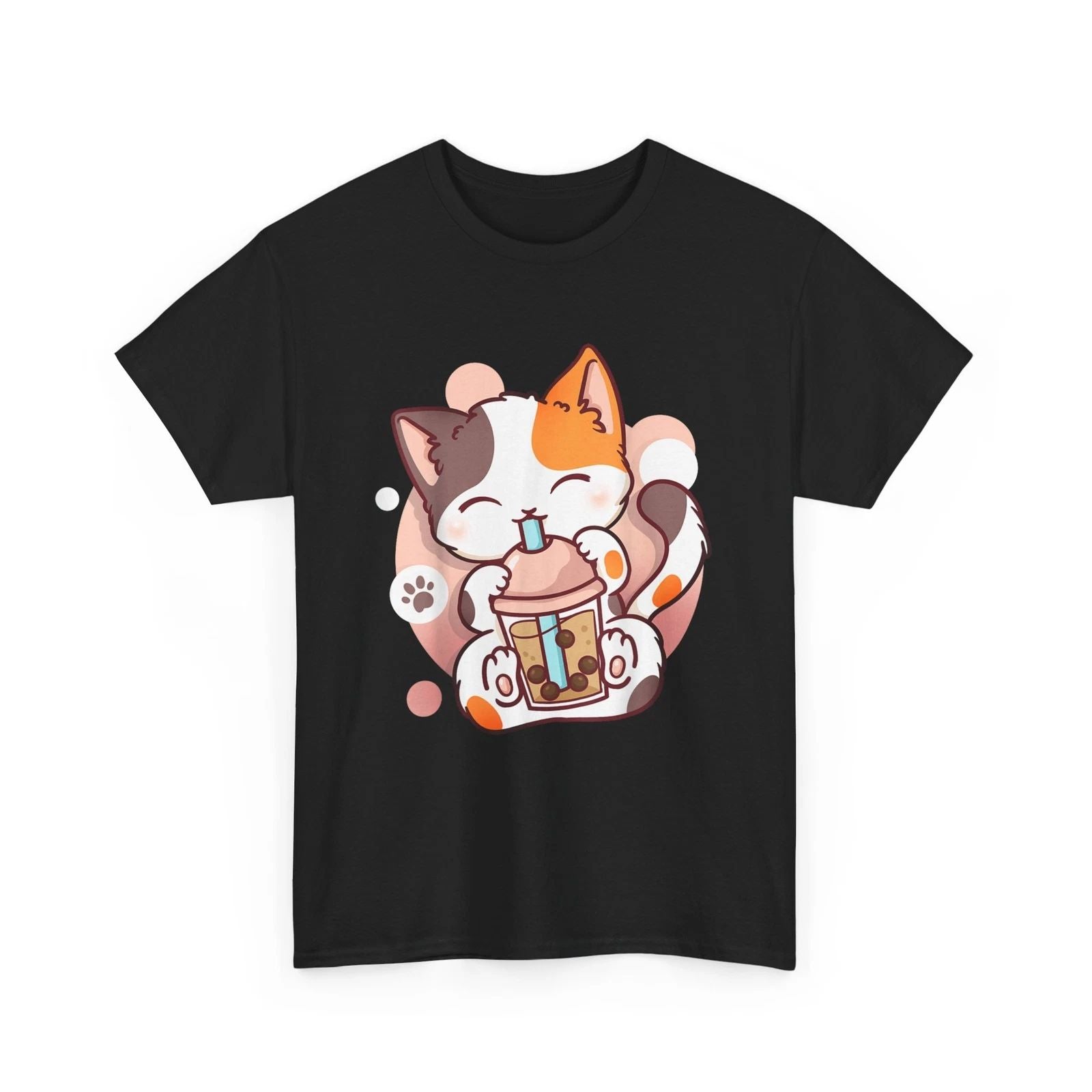 HOT Cat Boba Tea Bubble Tea Anime Kawaii Neko T-Shirt