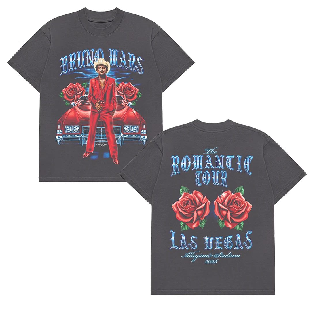 Bruno Mar 2026 Las Vegas The Romantic Tour Unisex T-Shirt