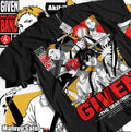 Given T-shirt Sato Mafuyu Kawaii Akihiko Kaji Nakayama Girl Gift Shirt All Size