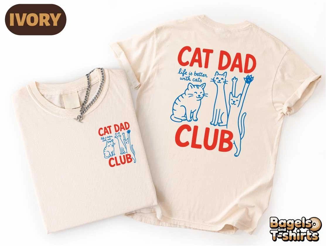 Cat Dad Shirt Comfort Colors Shirt, Cat Lover Tee, New Cat Dad Gift, Funny Pet D