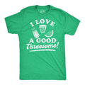 Mens Funny T Shirts I Love A Good Threesome Sarcastic Lime Salt Tequila Graphic