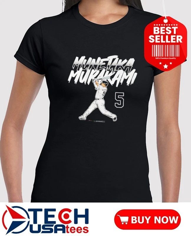 Munetaka Murakami No. 5 Chicago White Sox slugger swing shirt