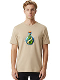 Snake-In-Bottle-7 Mens Graphic Tee, 100% Cotton, Casual Summer Wear