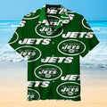New York Jets Bold Logo Hawaiian Shirt