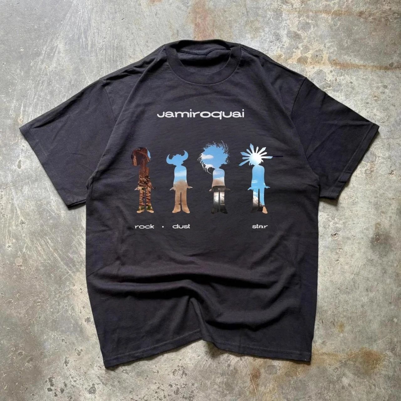 Vintage Jamiroquai Rock Tour short sleeve black color classic shirt VK10344