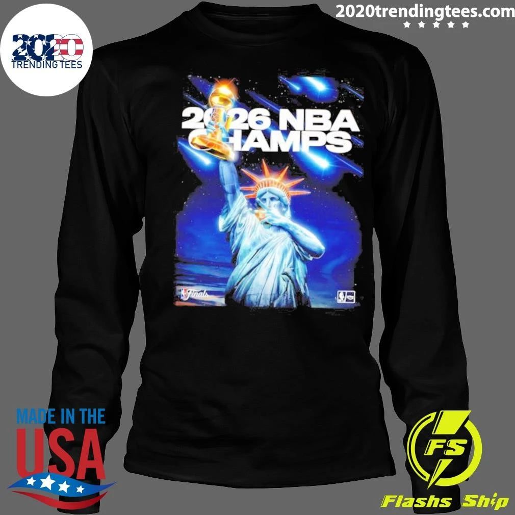 New York Knicks 2026 NBA Champions Liberty Trophy Ring Shirt