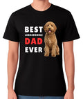 Best Labradoodle Dad Ever Funny Dog Lover Gift T-Shirt Pet Father Tee