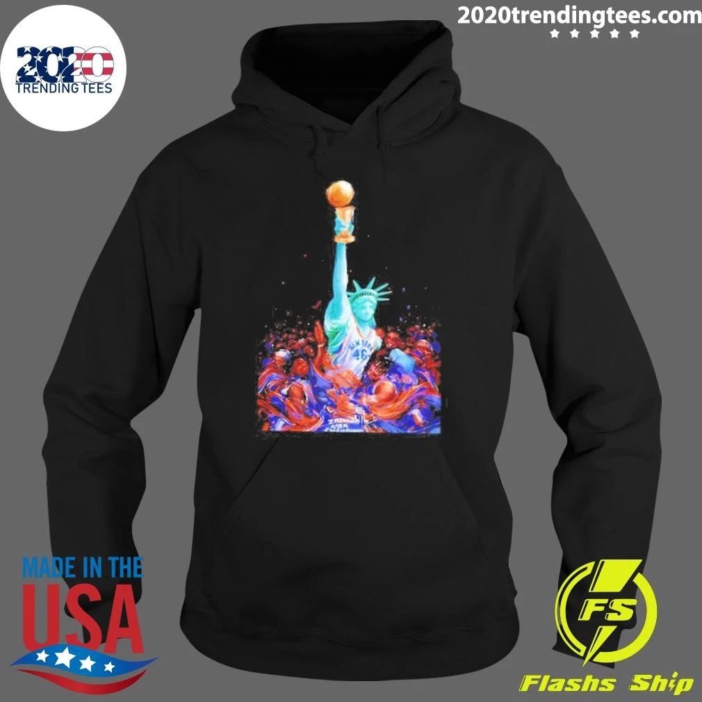 Statue Of Liberty New York Knicks 2026 NBA Champions 46 Basketball Fan Team Shirt
