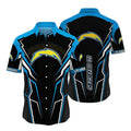Los Angeles Chargers Hawaiian Shirt Electric Surge Design by