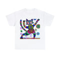 Kitty-Lovin' Tee. Abstract Cat Art T Shirt Unisex Heavy Cotton Tee Pet Lover
