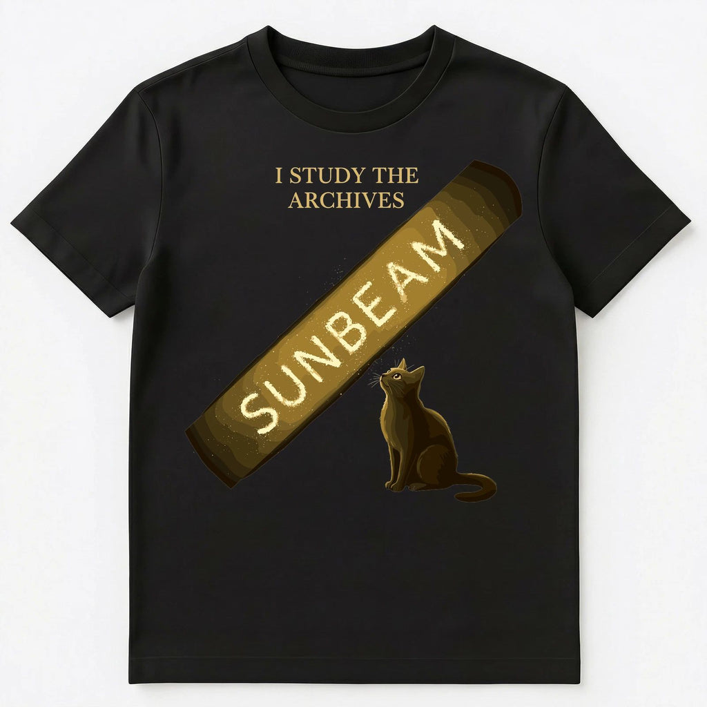 Cat Lover Feline Sunbeam Study Funny Animal Humor Unisex T-Shirt