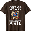 Postal Worker Funny Delivery Mailman Run Cute Present Unisex T-Shirt