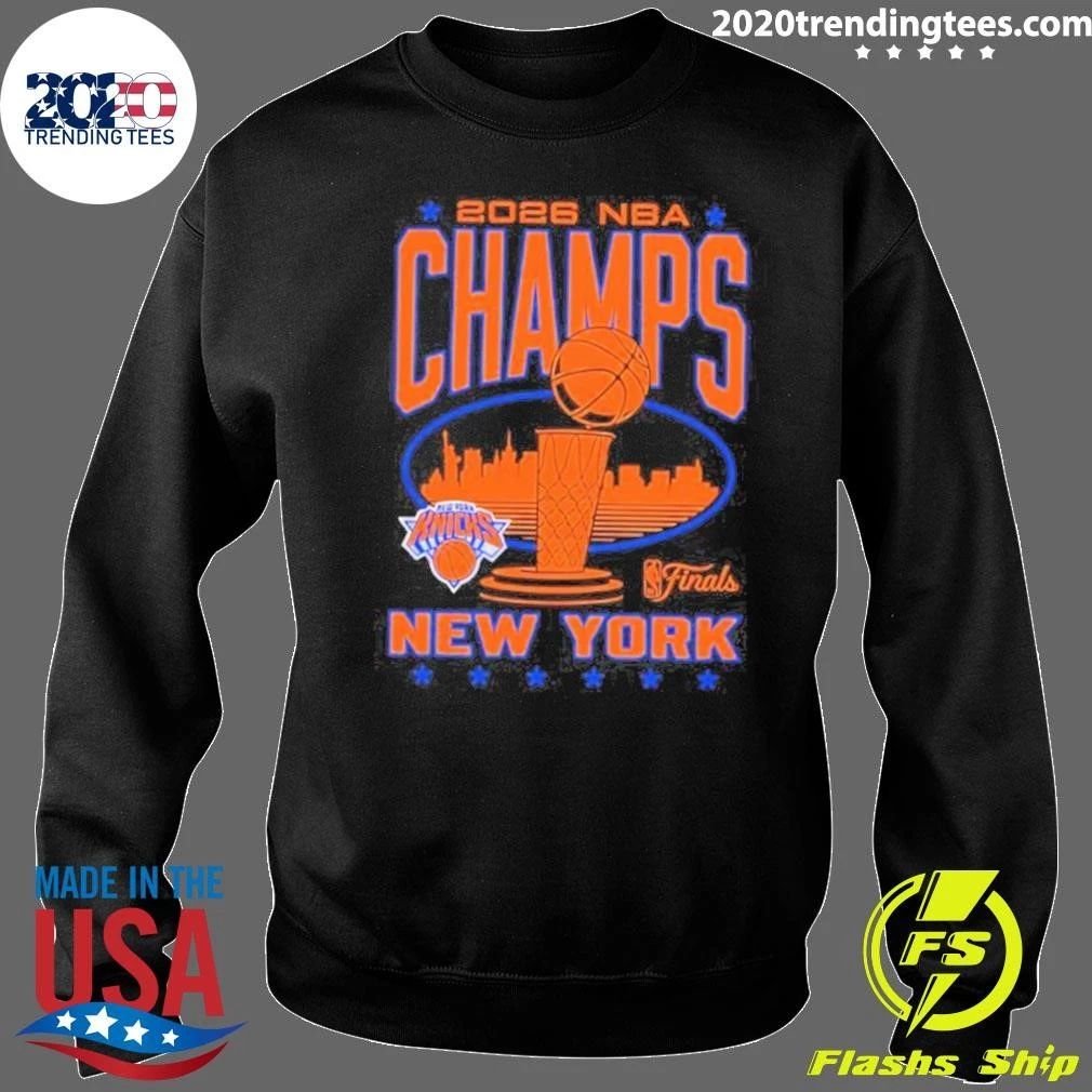 New York Knicks 2026 NBA Finals Champs Skyline Shirt