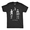 Mens Got Your Back Funny Halloween Skeleton Best Friend T shirt
