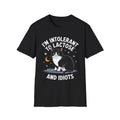 I'm Intolerant To Lactose And Idiots Funny Lactose Free Cat Lover Gift T Shirt