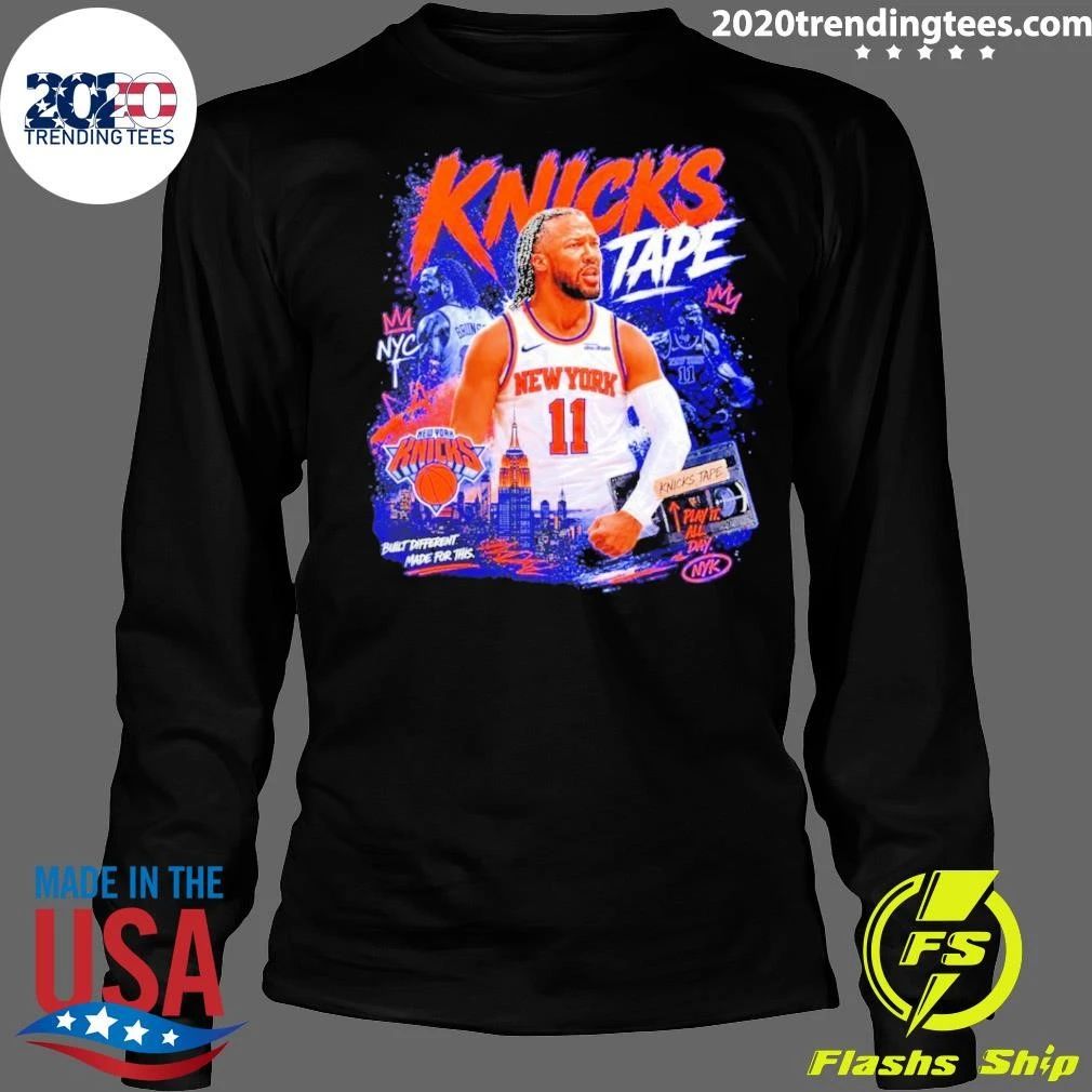 Jalen Brunson New York Knicks 2026 NBA Champions Knick Tape Graphic Shirt