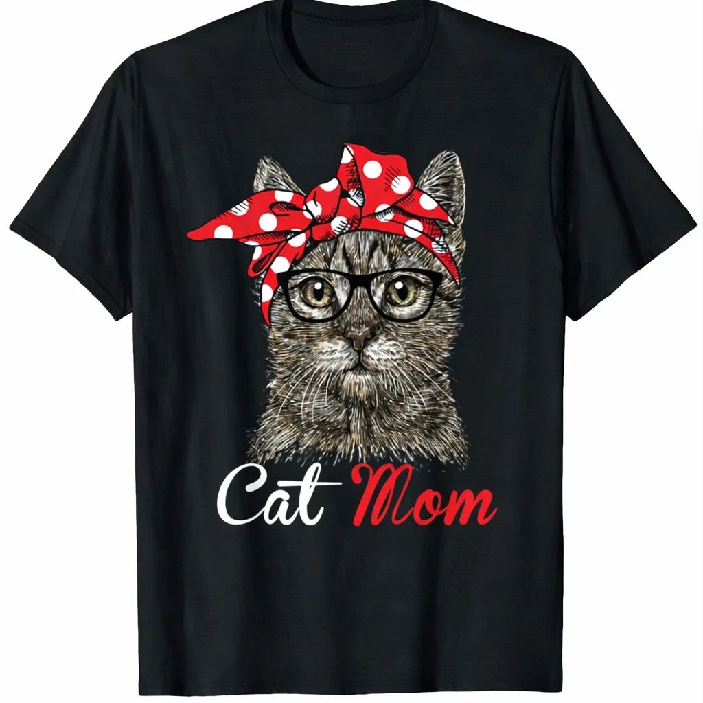 Funny Cat Mom Shirt for Cat Lovers-Mothers Day Gift T-Shirt
