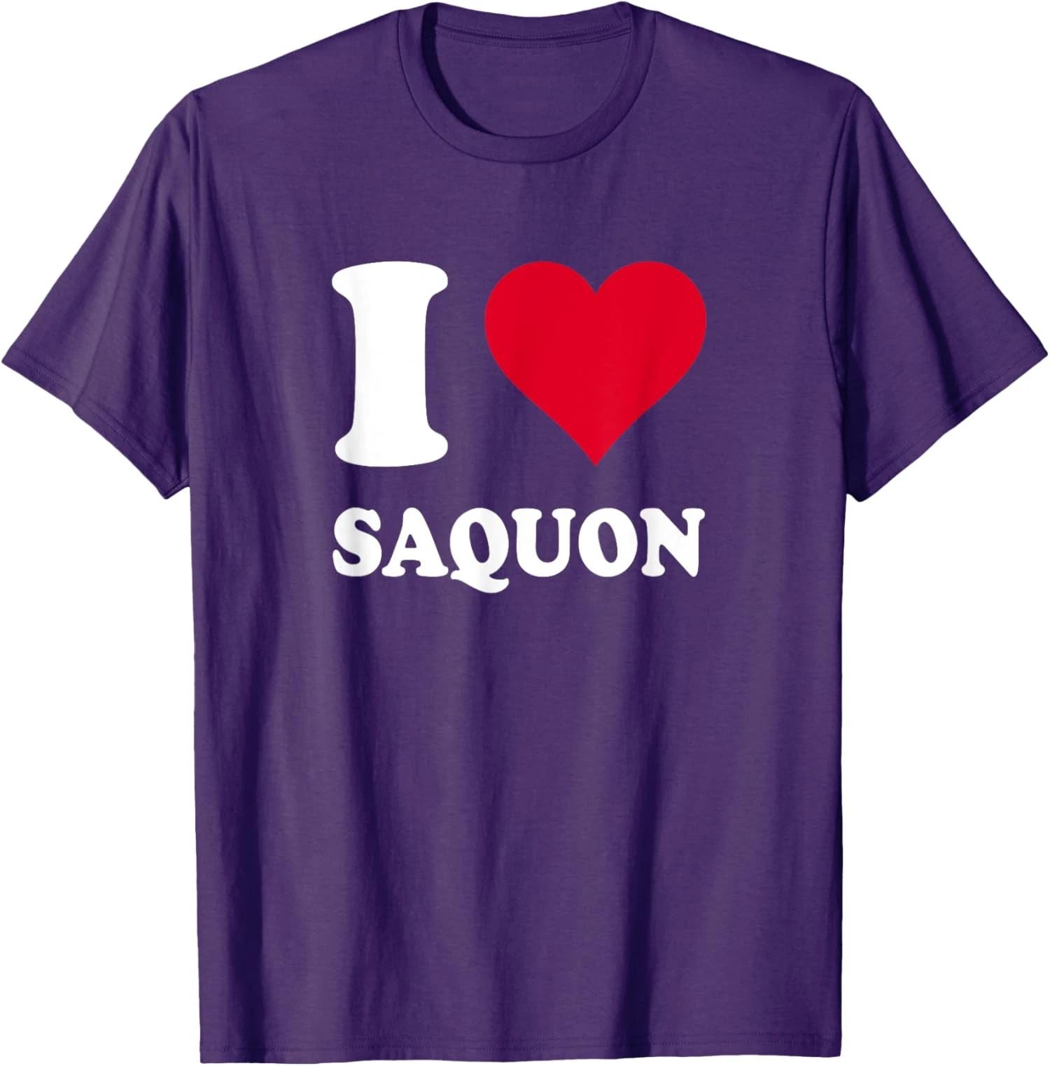 Red Heart I Love Saquon Cute Lover Present Gift Nice Unisex T-Shirt