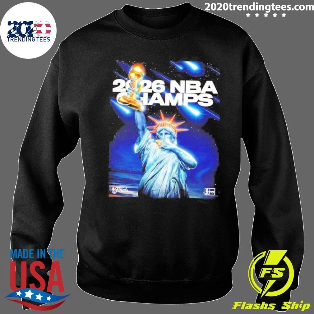 New York Knicks 2026 NBA Champions Liberty Trophy Ring Shirt