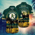 Oakland Athletics Sunset Palms Hawaiian Shirt