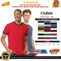 Tultex 246 Unisex Ringspun Short Sleeve Fine Jersey Ringer T-Shirt