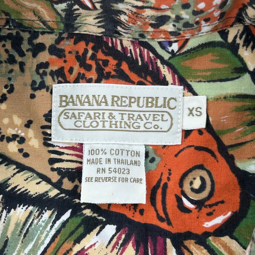 Banana Republic Hawaiian Shirt - XS Multicoloured Cotton