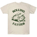 Funny Cat T Shirt Rolling Fatties Graphic Tee Cute Chubby Cat Lover Shirt P1230