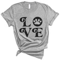 LOVE - pet dog cat lover Funny Soft Unisex Men Women Tee Shirt