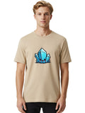 Crystal-Kawaii-Character Mens Graphic Tee, 100% Cotton, Casual Summer Wear