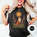 Floral Folklore Fox Aesthetic Comfort Tee