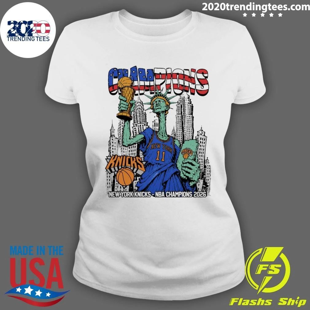 New York Knicks Statue of Victory NBA Finals Champions 2026 Shirt