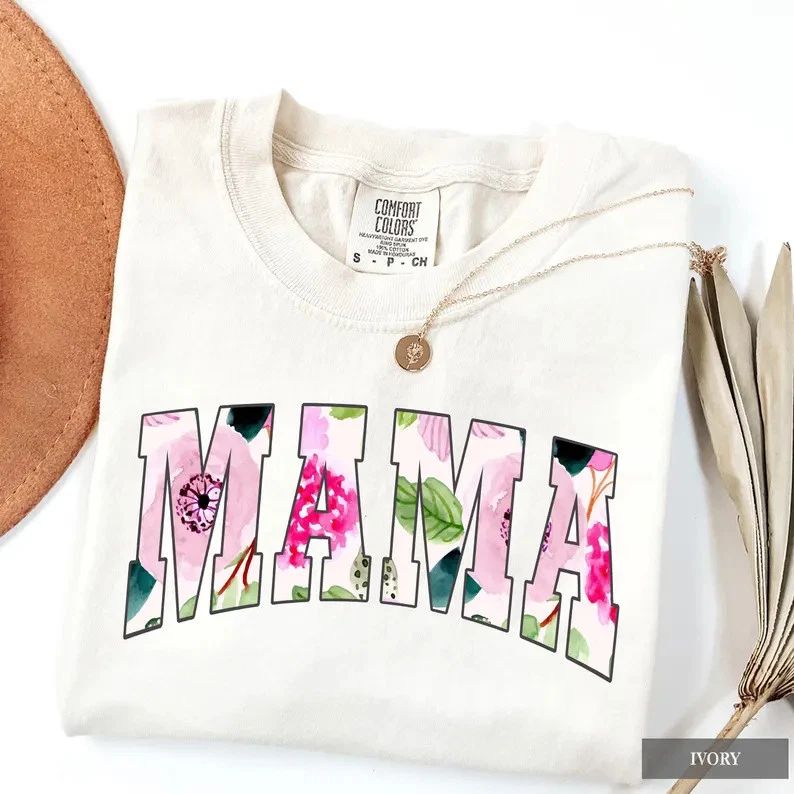 Coquette Aesthetic Floral Mama Comfort Tee